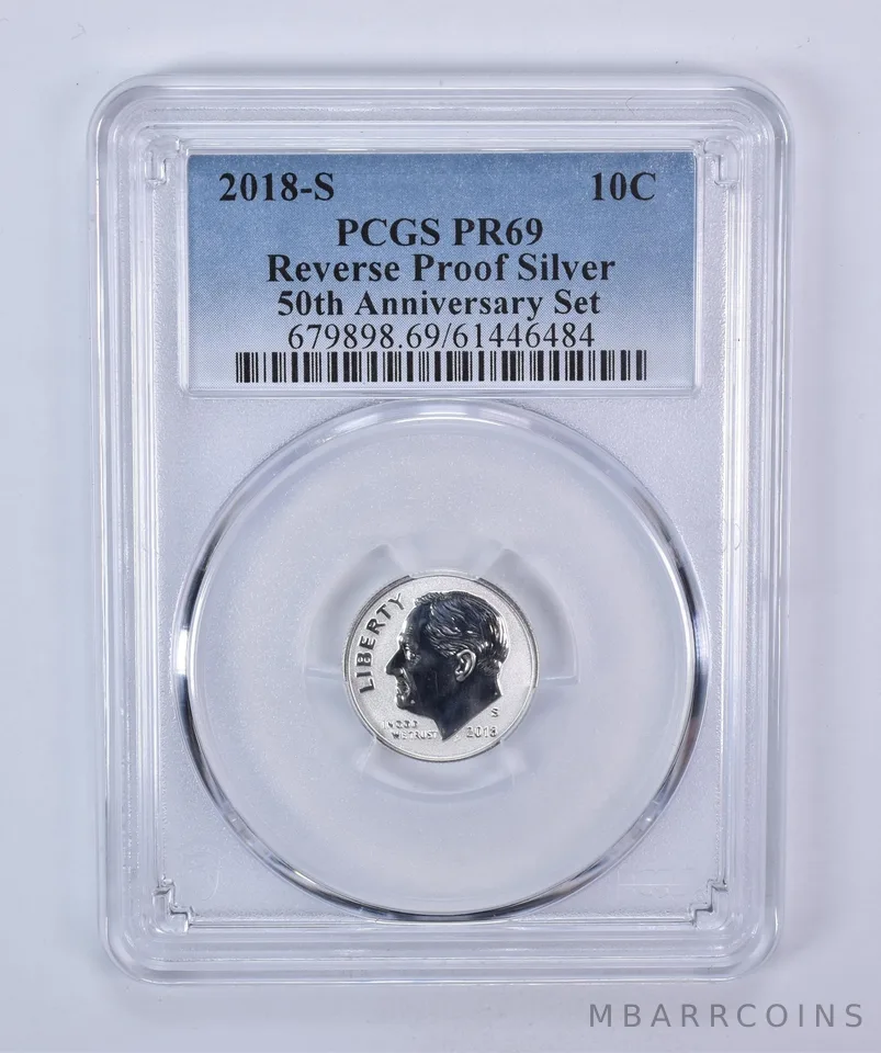 2018-S Roosevelt Dime 50th Anniversary Set Reverse PR69 PCGS