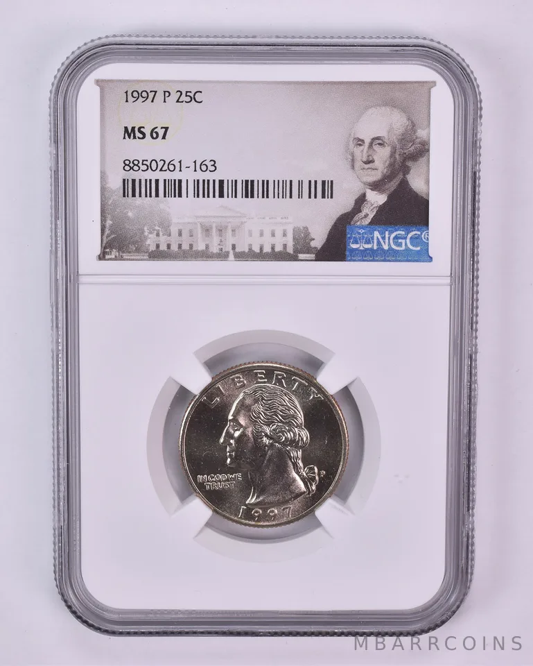 1997-P Washington Quarter MS67 NGC Special Label