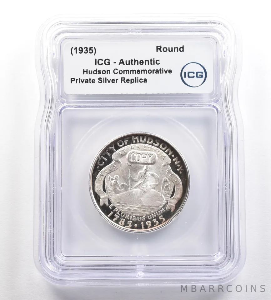 (1935) Hudson Commemorative Gallery Silver Half Dollar ICG *4271