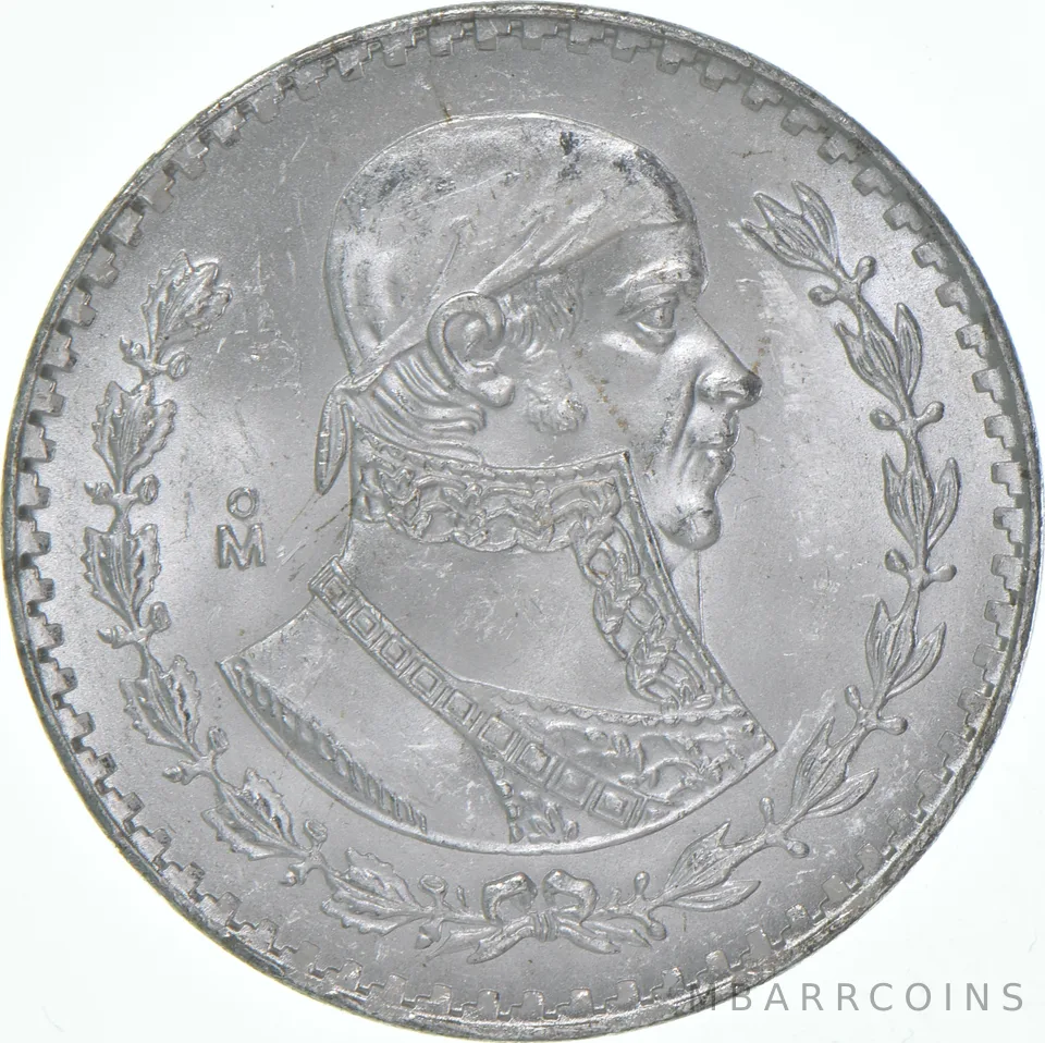 1962 Mo Mexico 1 Peso BU