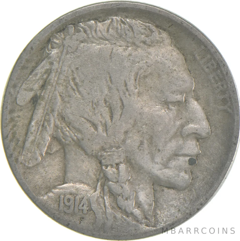 1914-D Indian Head Buffalo Nickel a7950