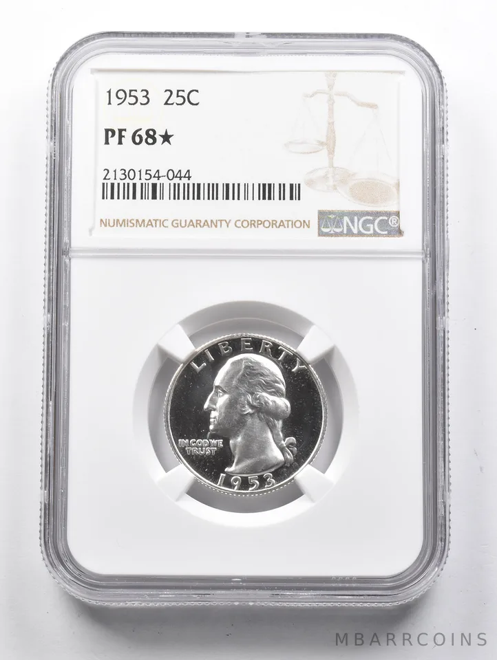 PF68* STAR 1953 Washington Quarter NGC *1502