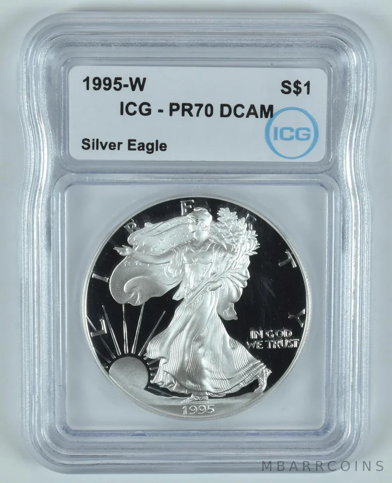 1995-W American Silver Eagle (Anniversary Set) PR70 DCAM ICG