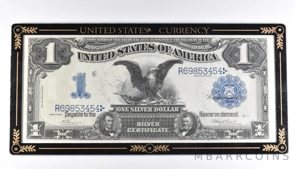 1899 $1 Silver Certificate Large Note Blue Seal In Holder *4226