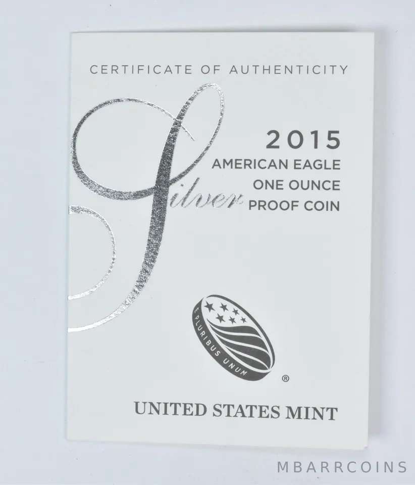 COA 2015-W American Silver Eagle Proof