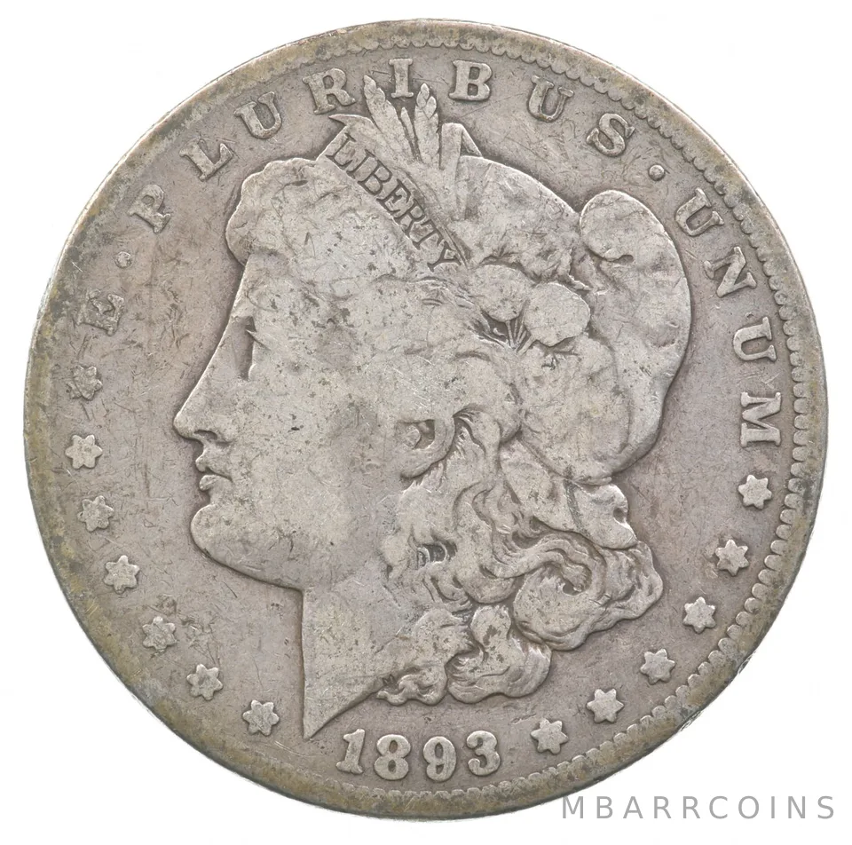 1893-CC Morgan Silver Dollar *9034