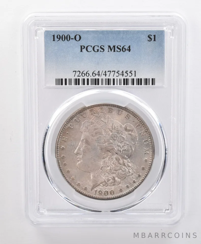 MS64 1900-O Morgan Silver Dollar PCGS Beautifully Toned *0405