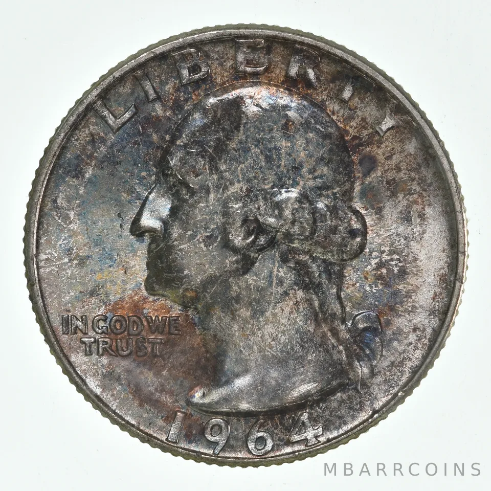 1964 Washington Quarter- Great Tone a4246