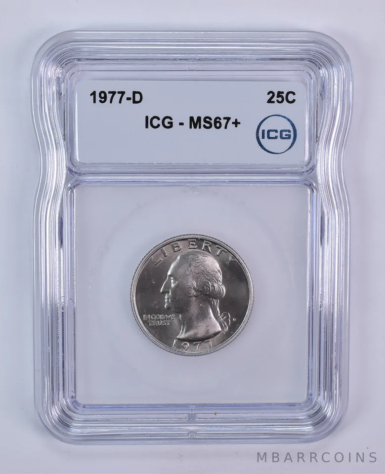 1977-D Washington Quarter MS67+ ICG