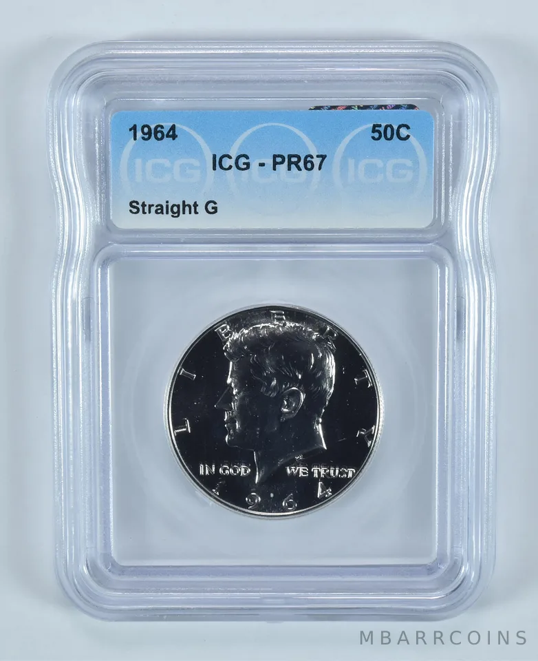 1964 Kennedy Half Dollar Straight G PR67 ICG