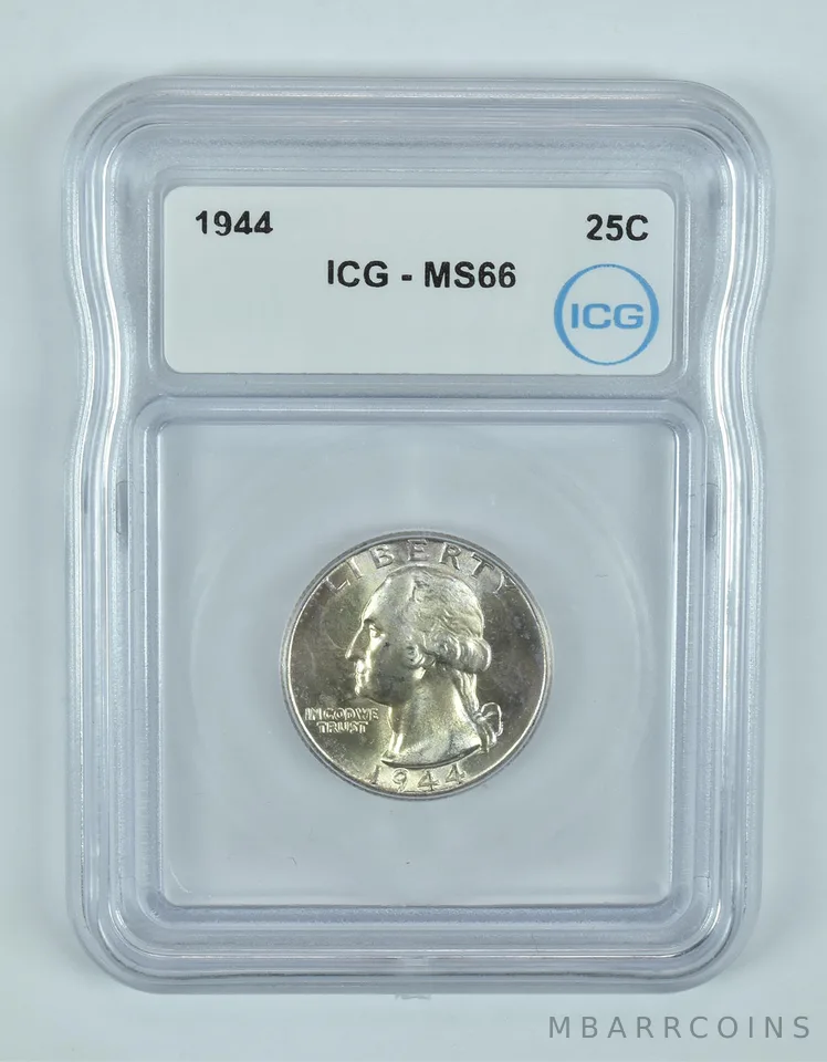 1944 Washington Quarter MS66 ICG