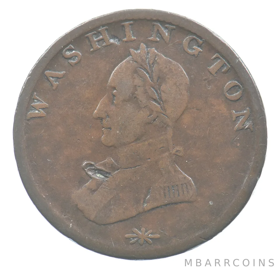 ND (C. 1820) Doubled Head Washington Cent *9234