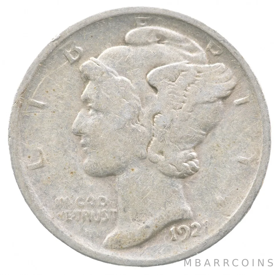 1921 Mercury Dime *0916