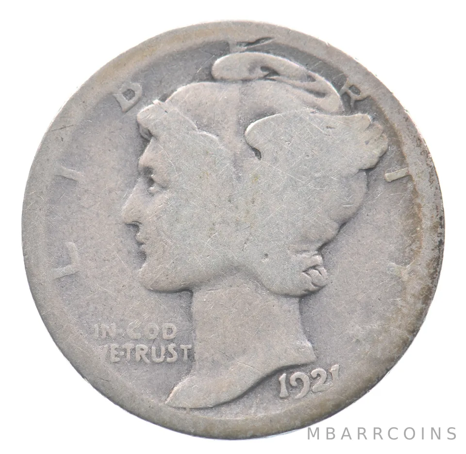 1921-D Mercury Dime *8878
