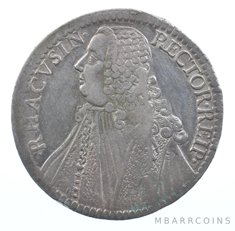 1766 Republic Of Ragusa 1 Thaler Novi Vizlin *1560