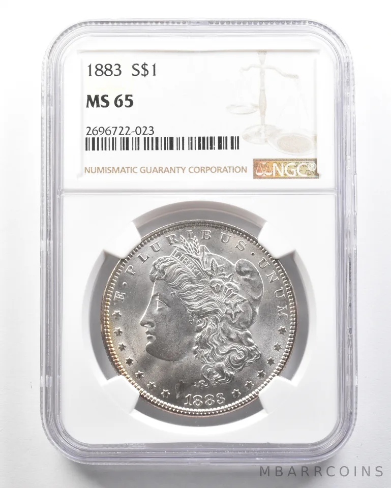 1883 Morgan Silver Dollar MS65 NGC *1792