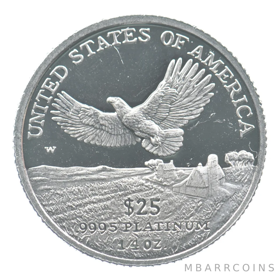 2000-W $25 Platinum Eagle 1/4 Oz Platinum PROOF *0408