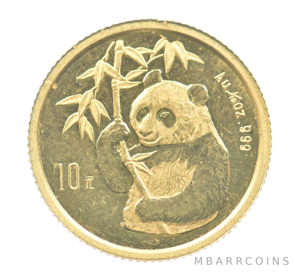1995 China 10 Yuan Gold Panda 1/10th *2517
