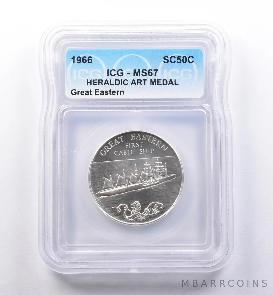 1966 So Called Half Dollar Great Eastern MS67 ICG *8403
