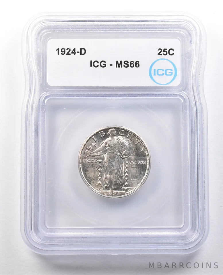 1924-D Standing Liberty Quarter MS66 ICG *1211
