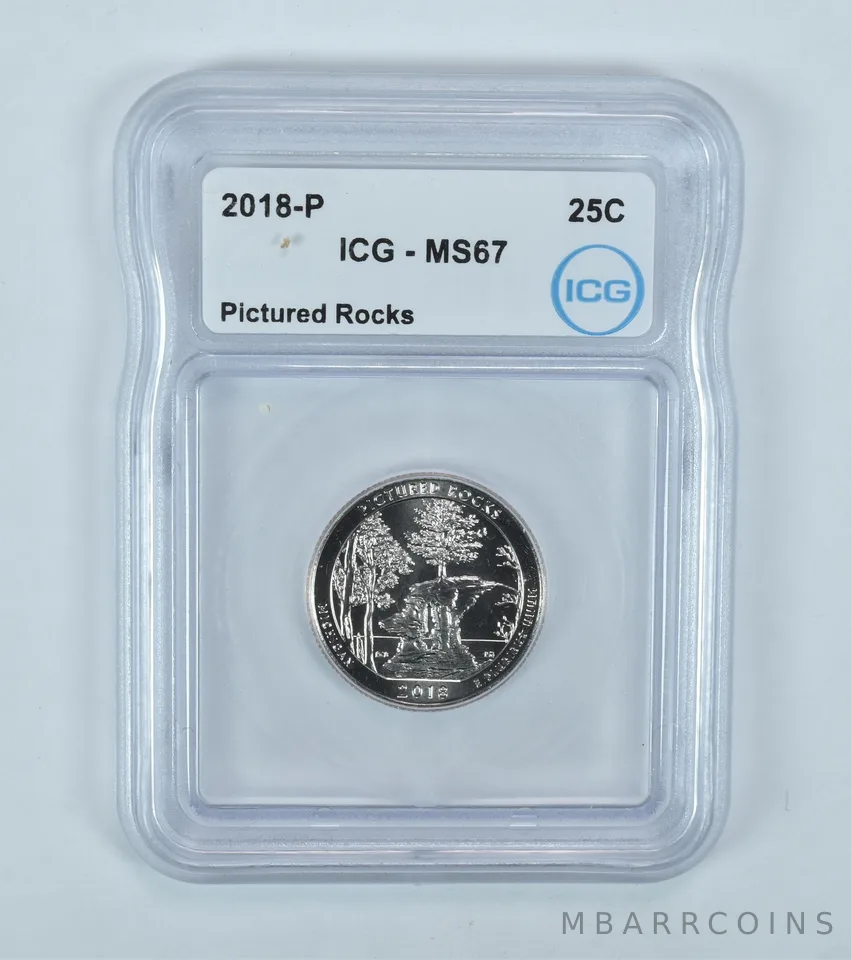 2018-P Washington Quarter ATB Pictured Rocks MS67 ICG