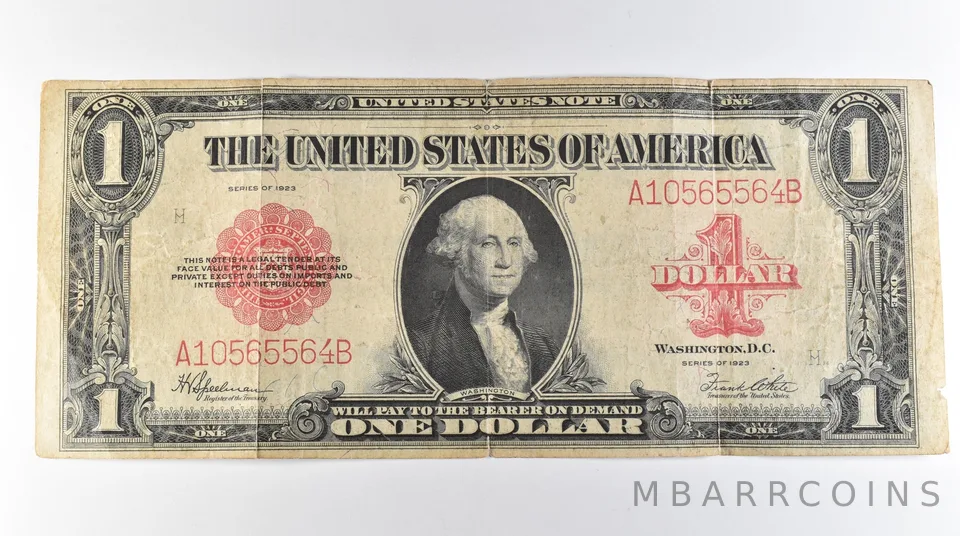 1923 $1 Legal Tender Large Note Red Seal *3051
