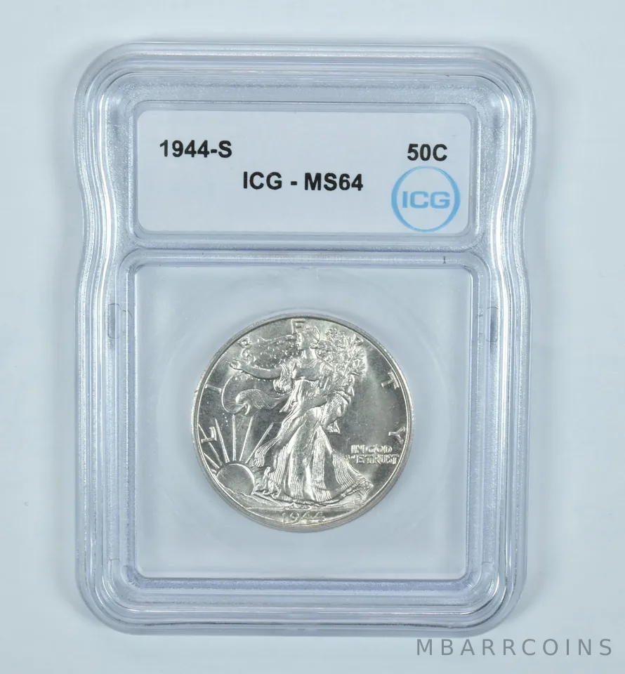 1944-S Walking Liberty Half Dollar MS64 ICG