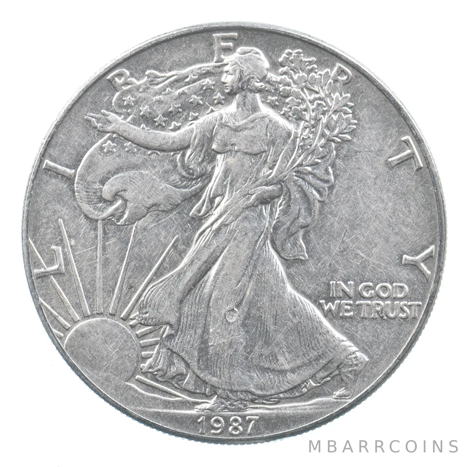 Better Date 1987 American Silver Eagle 1 Troy Oz .999 Fine Silver *731
