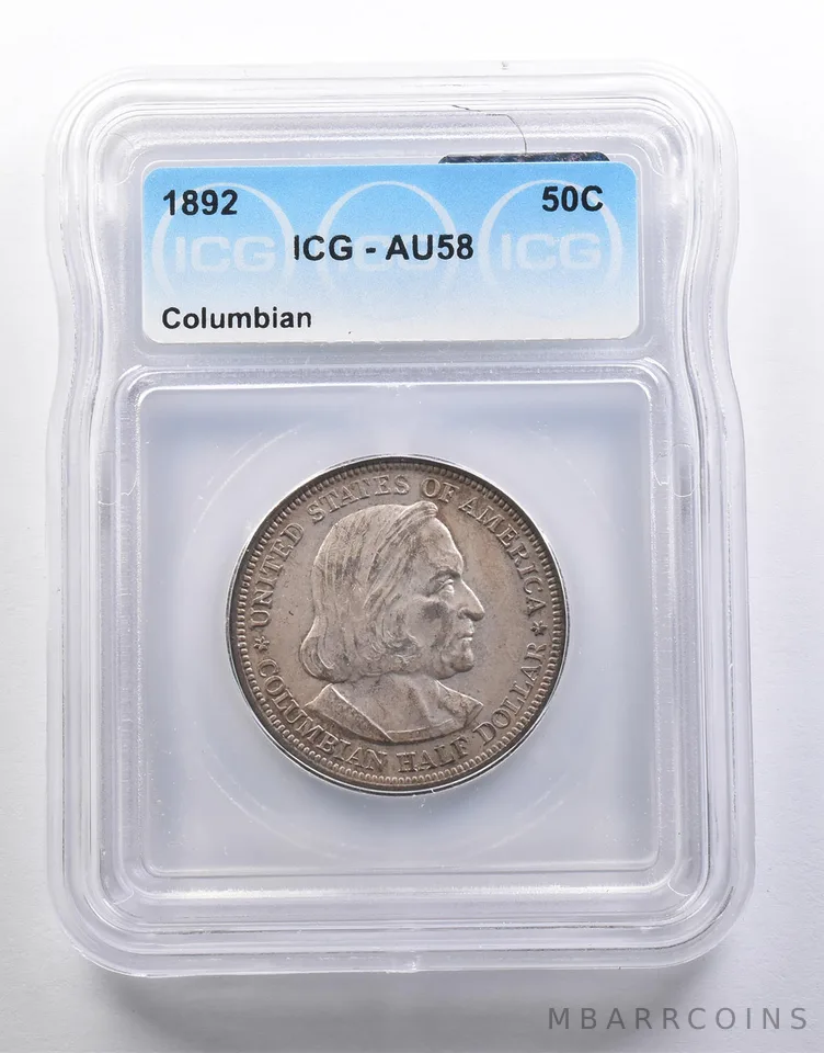 1892 Columbian Exposition Half Dollar AU58 ICG *6552