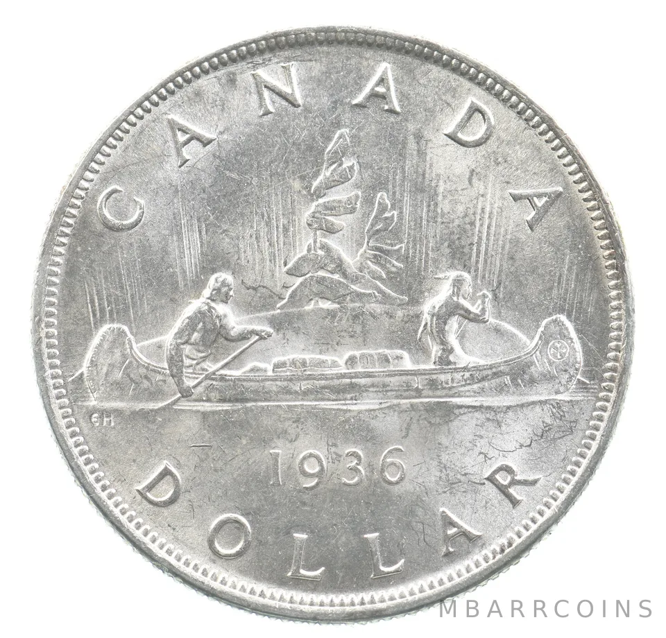 1936 Canada 1 Dollar Silver *4062