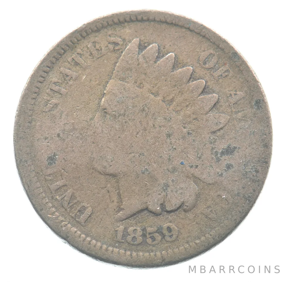 1959 Indian Head Cent Spaulding Counter Stamped *9350