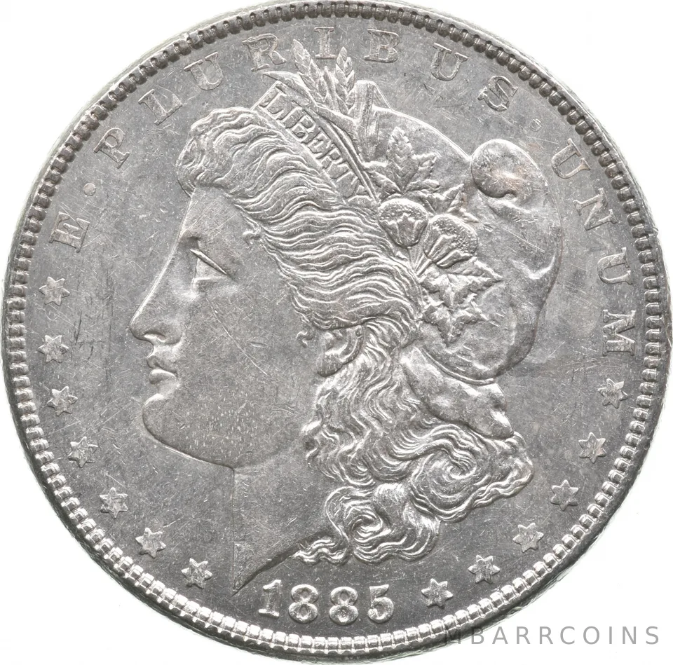 1885 Morgan Silver Dollar a9709