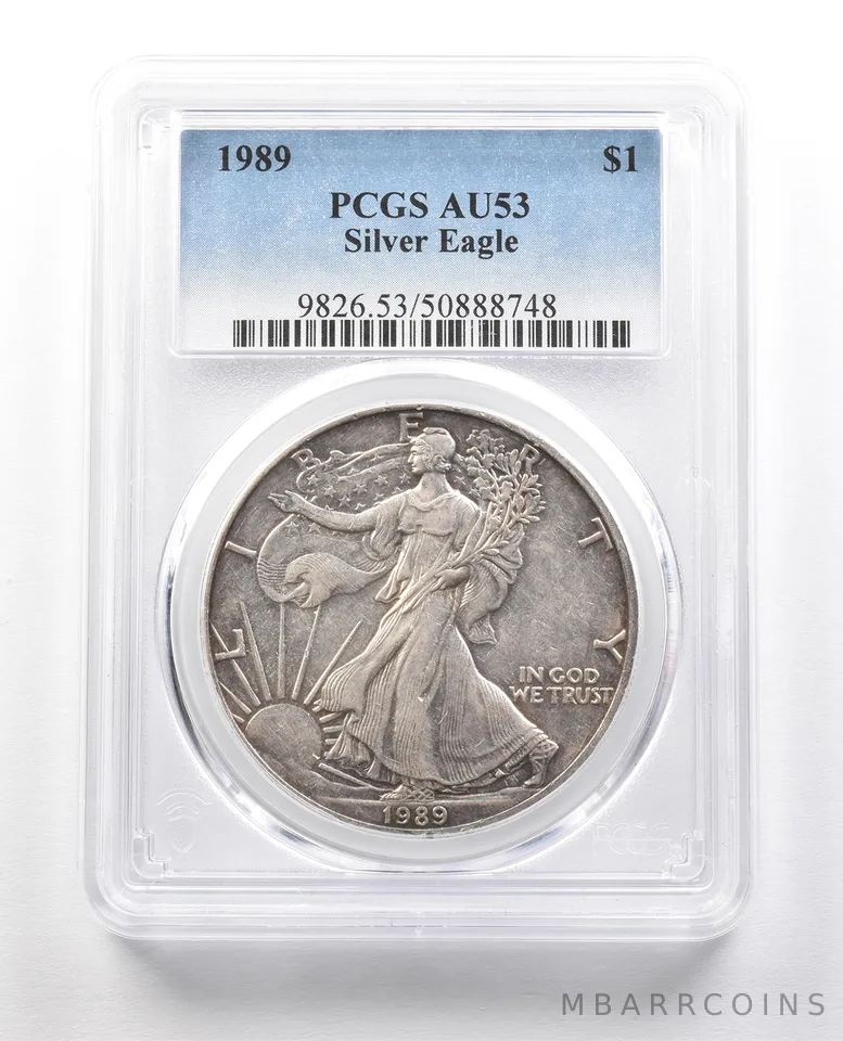 1989 American Silver Eagle AU53 PCGS Lowball Registry Set *1445