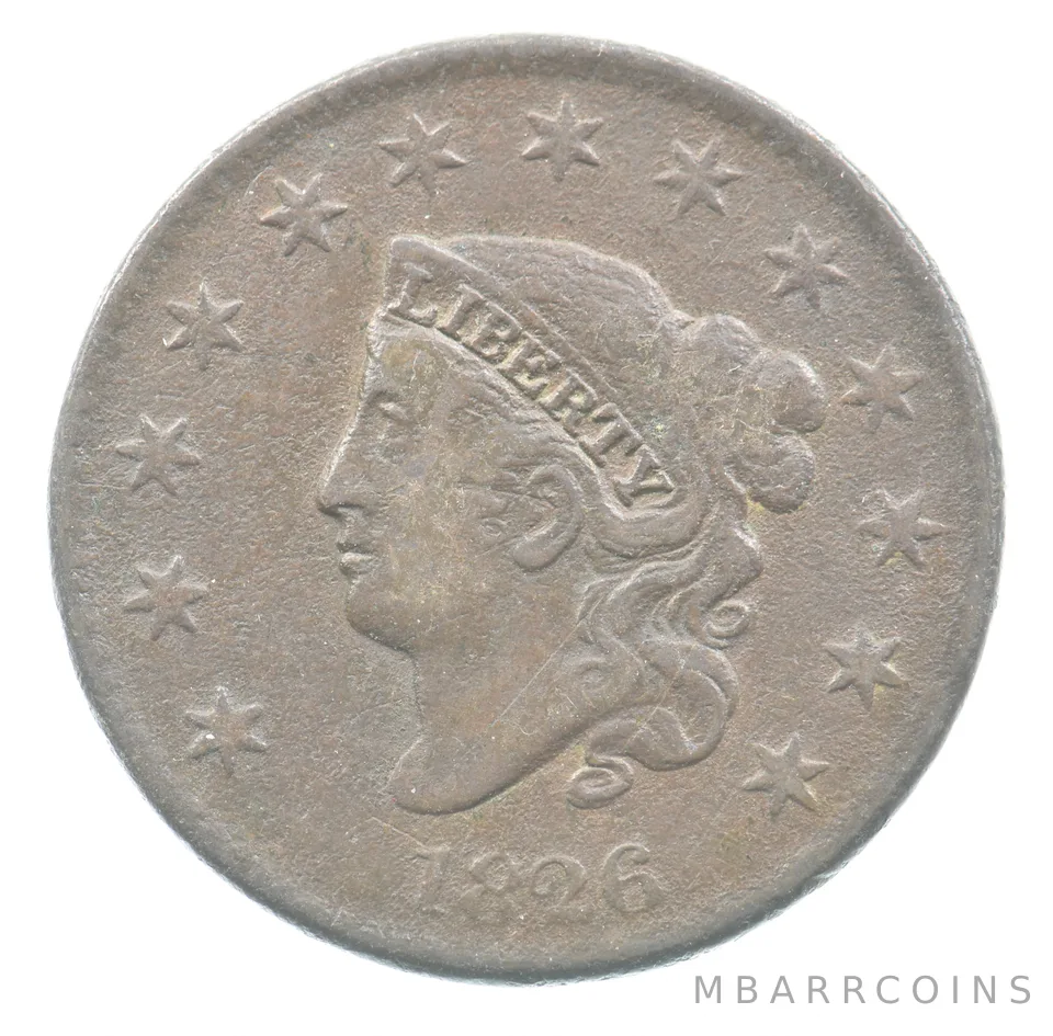 1826 Coronet Head Large Cent a1830