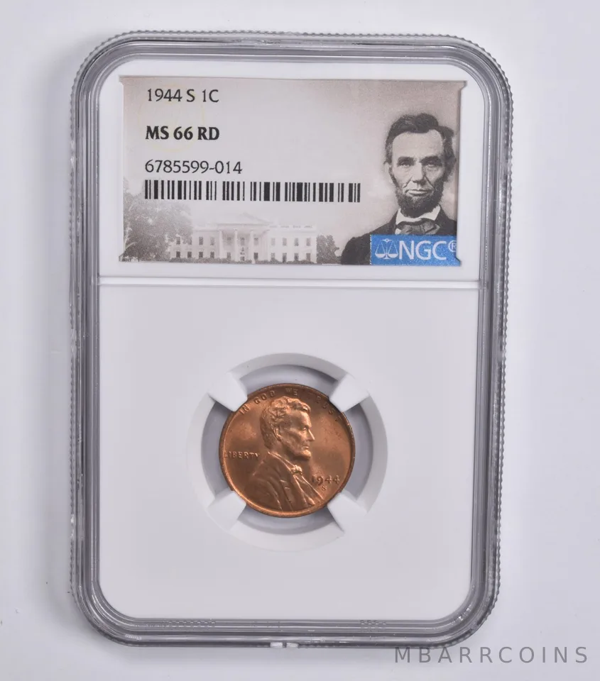 1944-S Lincoln Wheat Cent MS66 RD NGC Special Lbl