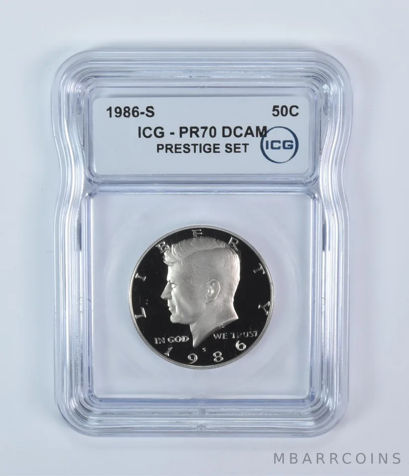 1986-S Kennedy Half Dollar Prestige Set PR70 DCAM ICG