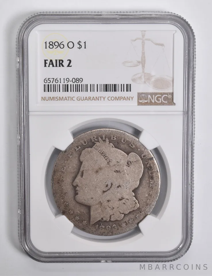 FAIR 2 1896-O Morgan Silver Dollar NGC Lowball Low Ball a4531