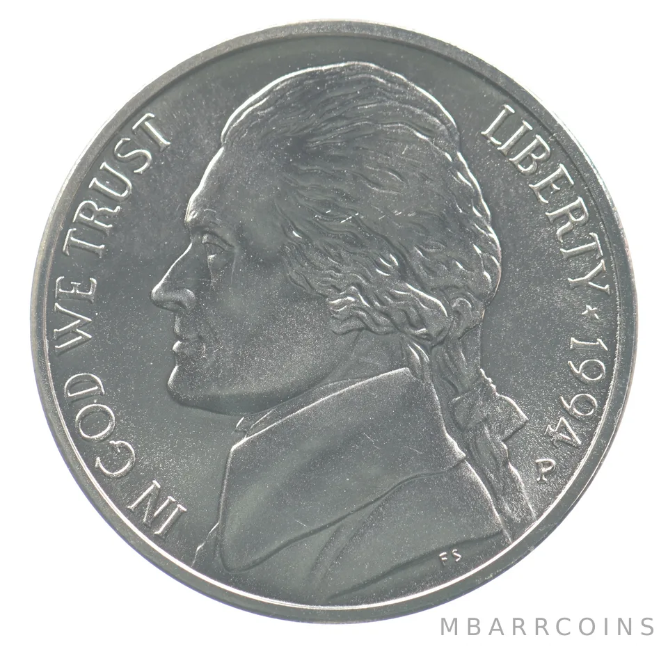 1994-P Jefferson Nickel SMS *9389