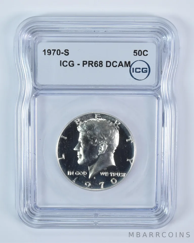 1970-S Kennedy Half Dollar PR68 DCAM ICG