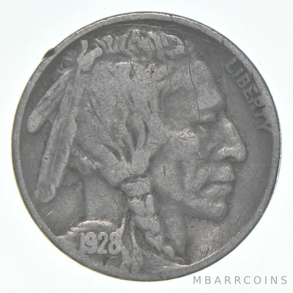 1928-S Indian Head Buffalo Nickel Average Circ