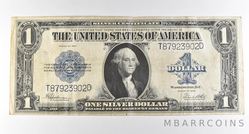 1923 $1 Silver Certificate Large Note Blue Seal *3015