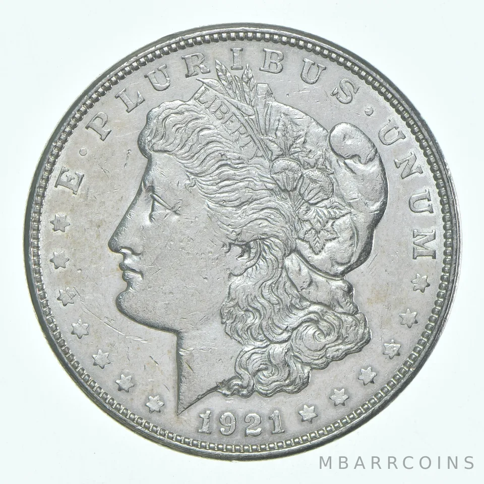 (1) BU 1921-D Morgan Silver Dollar Brilliant Uncirculated 90%