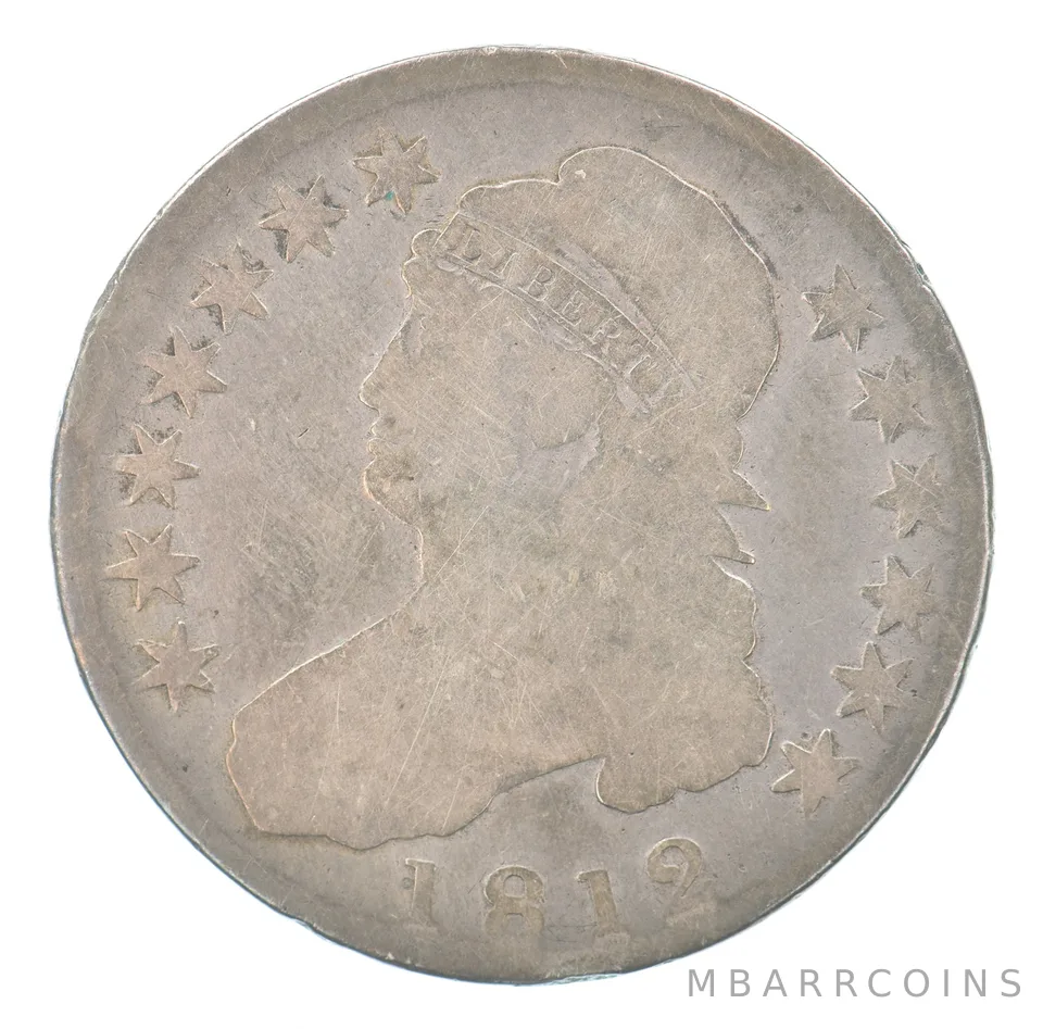 1812 Capped Bust Half Dollar Beautiful Tone *0693