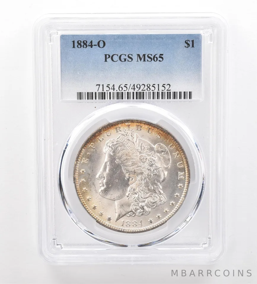 1884-O Morgan Silver Dollar MS65 PCGS Peripheral Tone *7467