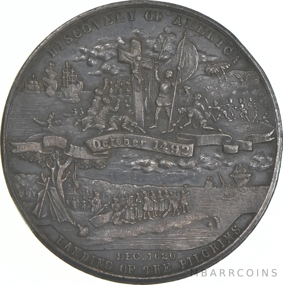 1893 Declaration Of Independence Worlds Fair Silver So Called $1 a6271