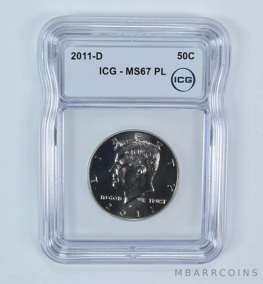 2011-D Kennedy Half Dollar MS67 PL ICG