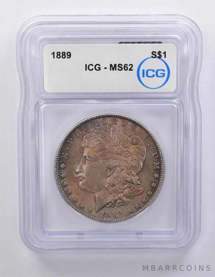 1889 Morgan Silver Dollar MS62 ICG Beautiful Tone *7126