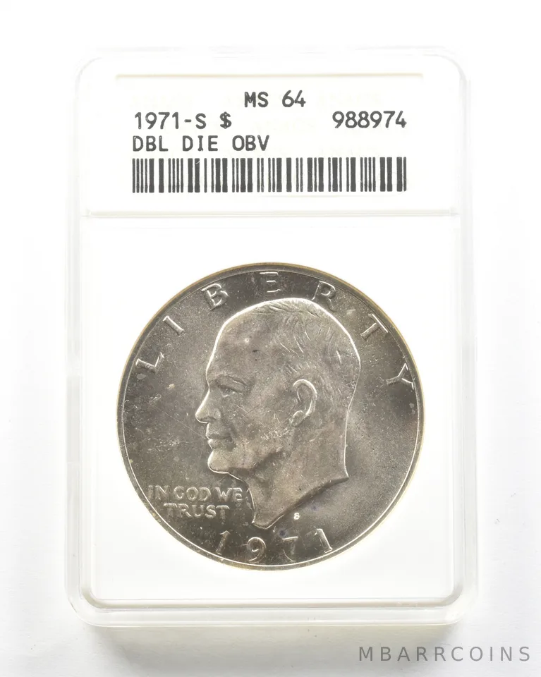 1971-S Eisenhower $1 DDO MS64 ANACS *2063