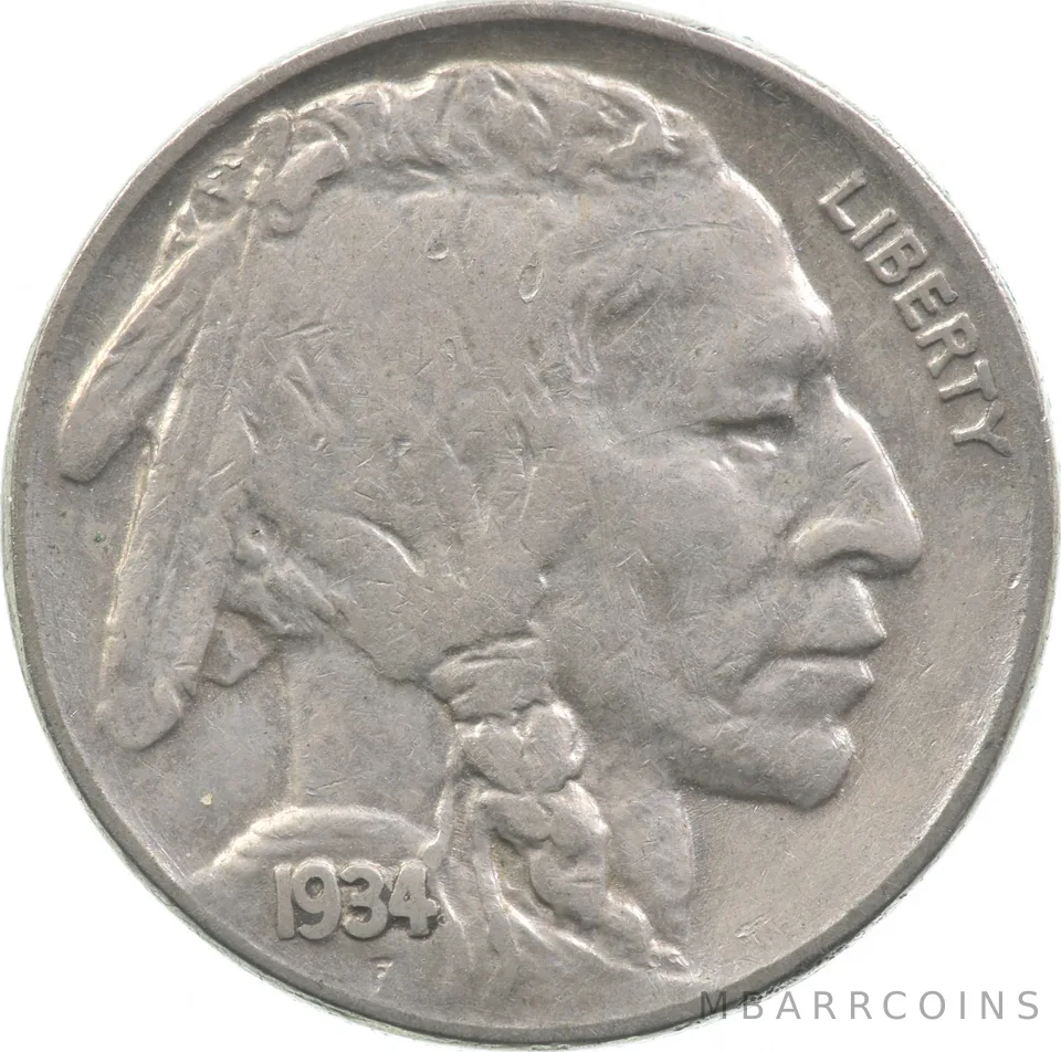 1934 Indian Head Buffalo Nickel *2020