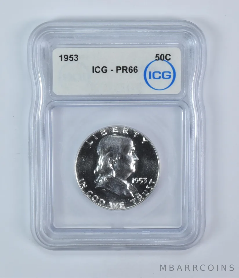 1953 Franklin Half Dollar PR66 ICG